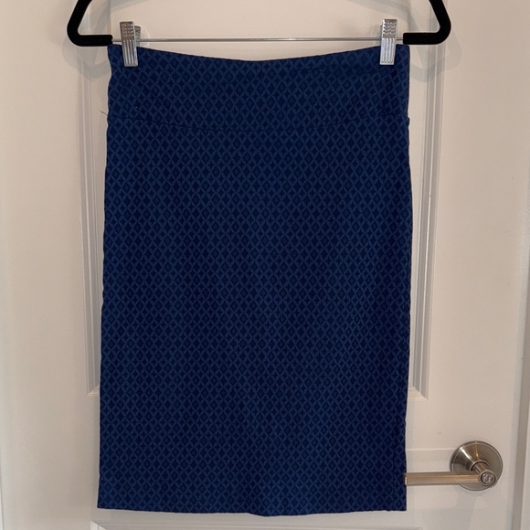 Margaret M Navy Textured Pencil Skirt size small - Picture 1 of 4